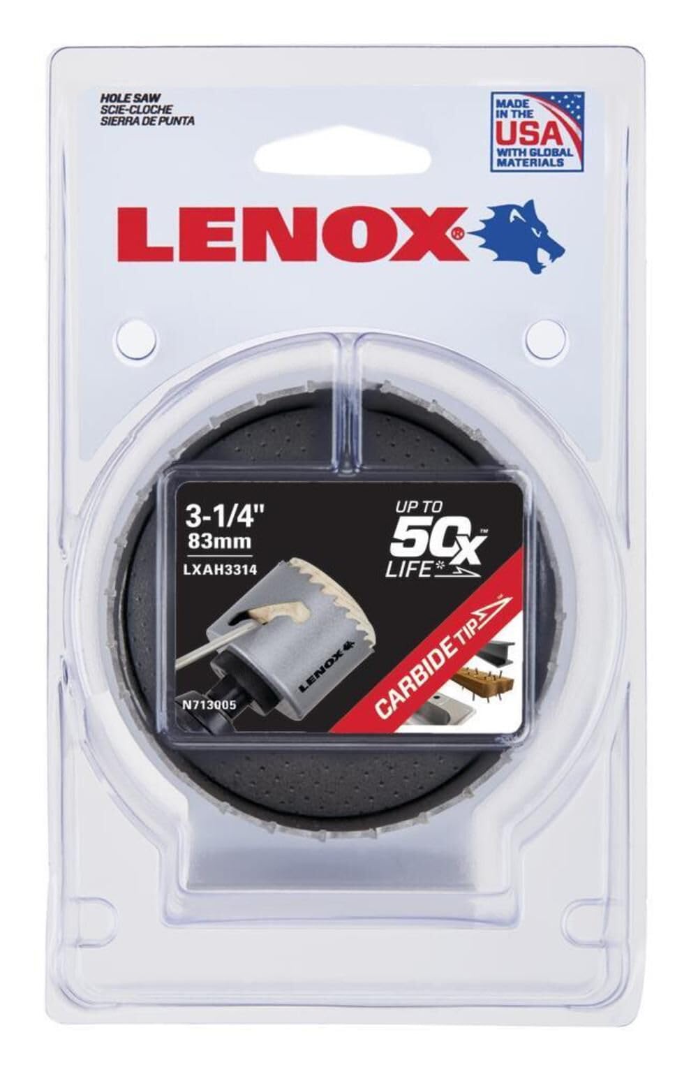 Amazon.co.jp: LENOX スピードスロット超硬チップホ−ルソ− 替刃